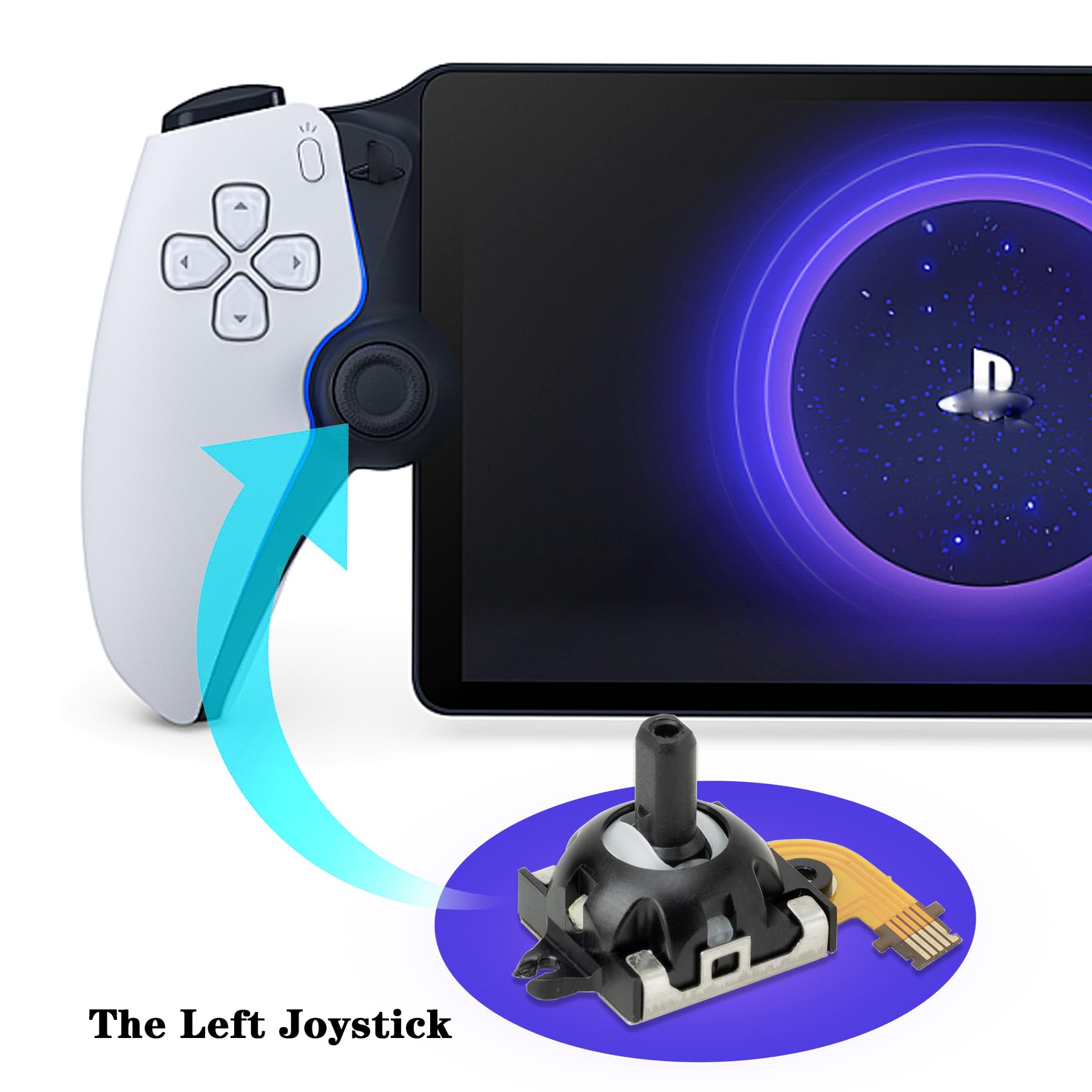 Amazon.com: Sedicoca 1-Pack Left Joystick Replacement Kit for